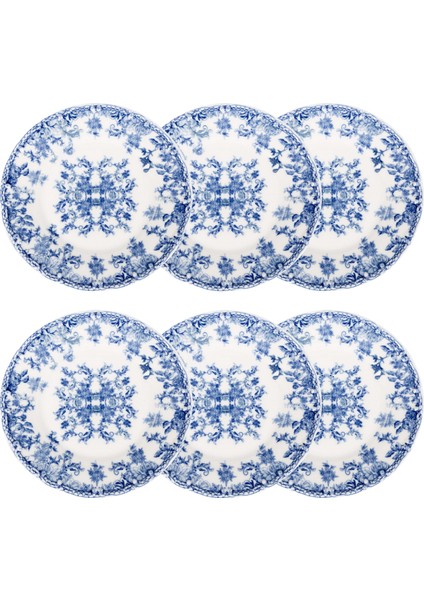 Blue Dream Tatlı Tabağı Seti 6lı-17 cm