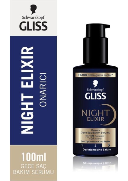 Onarıcı Gece Saç Serumu 100 ml – HaptIQ Teknolojisi ve Bitkisel İçerik ile Gece Boyu Yoğun Onarım ve Parlaklık indirimleri
