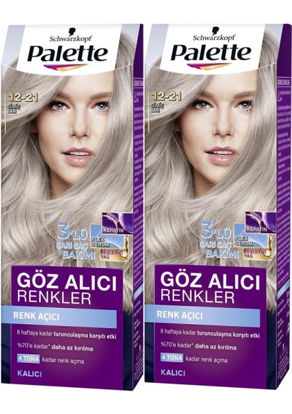 Göz Alıcı Renkler 12-21 Gümüş Sarı x 2 Adet