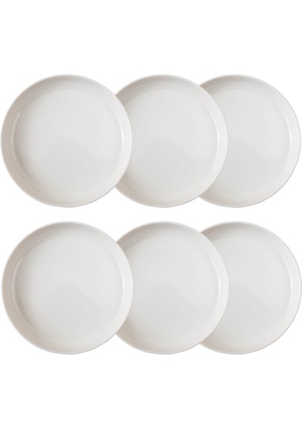 Ephesus Whıte Çukur Tabak Seti 22CM - 6lı
