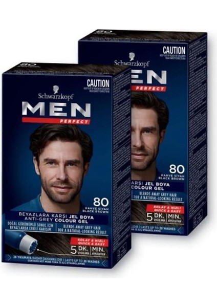 Schwarzkopf Saç Boyası 80 - Kahve Siyah X2