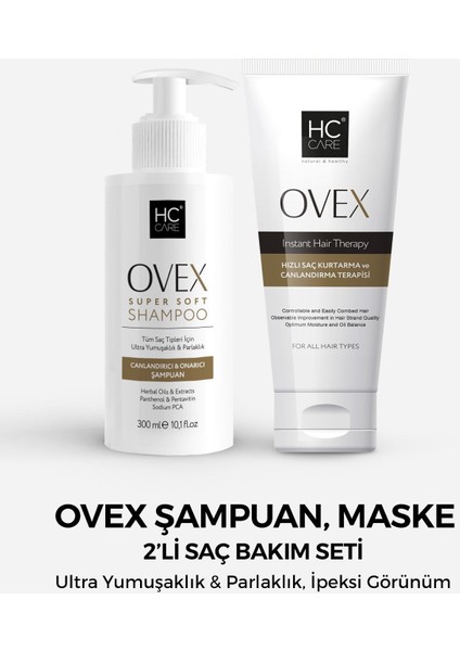 Hc Ovex Şampuan Ovex Maske 2'li Saç Bakım Seti