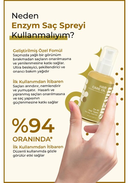 Doğal Saç Bakım Yağı 100 ml fiyatları