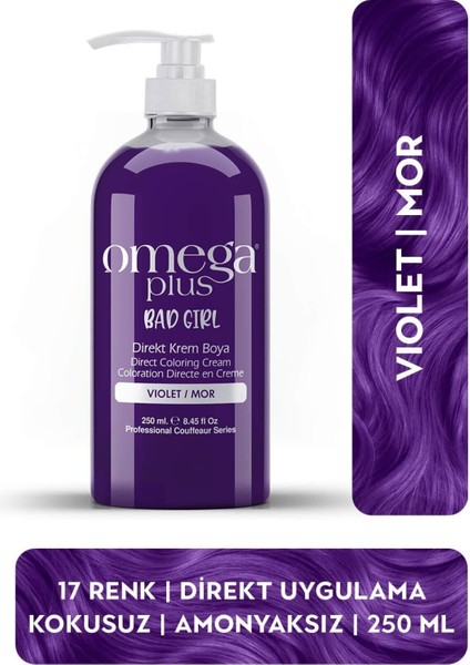 Bad Girl Mor Amonyaksız Renkli Saç Boyası 250 ml