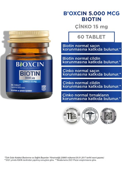 Biotin 5000 Mcg 60 Tablet Biotin Şampuan 300 ml Kofre fiyatları