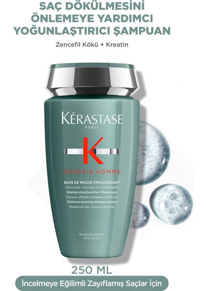 Genesis Homme Bain De Masse Yoğunlaştırıcı Şampuan 250 ml