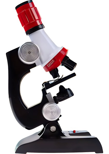 Moleküler Biyolojik Çoçuk Eğitici Mikroskop Kiti LED Işıklı Zoom 100X 400X 1000X 1200X