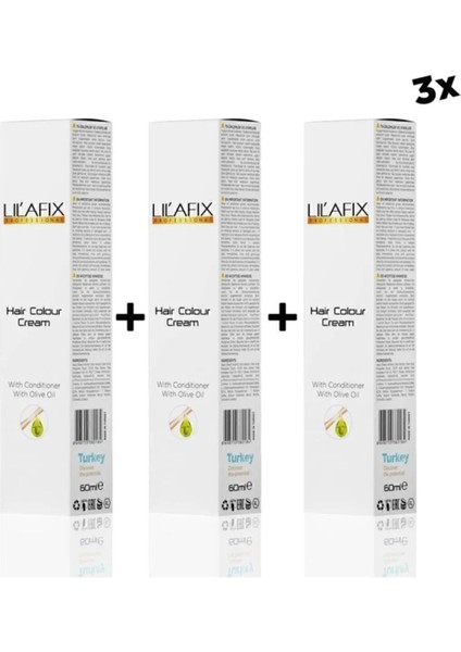 7/65 Lal Kızılı 3'lü Krem Tüp Boya 60 ml