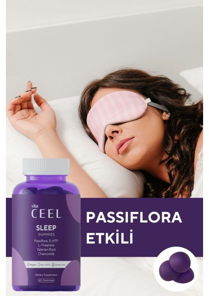 Sleep & Hair & Nail Gummies 2'li Set – Biotin, Folik Asit, D Vitamini ve Bitkisel Ekstreli ABD Üretimi Takviye