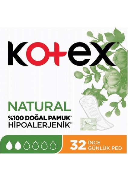 Natural Ince Günlük Ped 32'li Kategori: Hijyenik Ped fiyatları