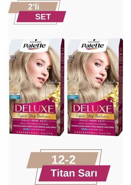 Deluxe 12-2 Titan Sarı x 2 Adet
