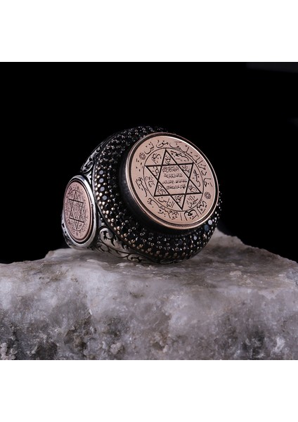 Mührü Süleyman Motifli 925 Ayar Gümüş Yüzük fırsatları