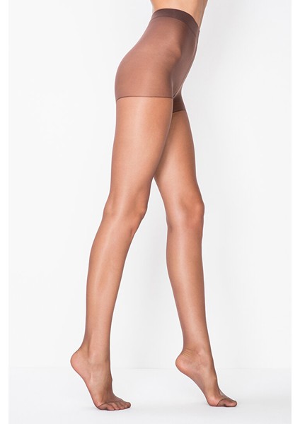 12'li Avantajlı Paket - Fit 15 Parlak Ince Külotlu Çorap Mürdüm Renk Shıny Thın Pantyhose Plum Color