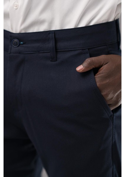 Slimfit Pamuklu Likralı Esnek Mevsimlik Kumaş Pantolon