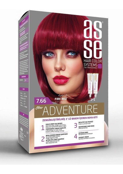 Adventure Set Saç Boyası No:7.66 Ateş Kızılı