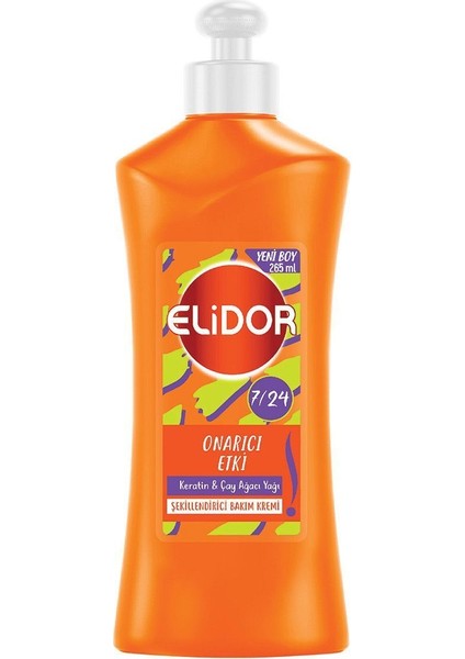 7/24 Şekillendirici Saç Bakım Kremi Etki Keratin & Çay Ağacı Yağı 265 ml