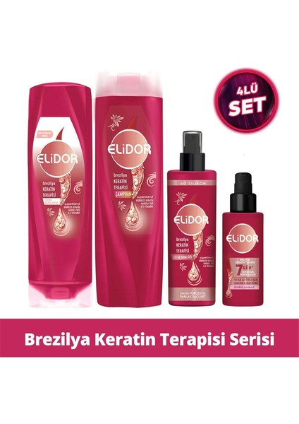 Brezilya Keratin Terapisi Saç Bakım Serisi 4’lü Set