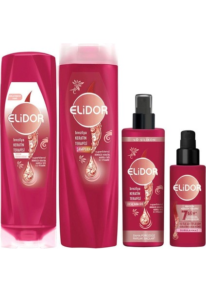 Brezilya Keratin Terapisi Saç Bakım Serisi 4’lü Set modelleri