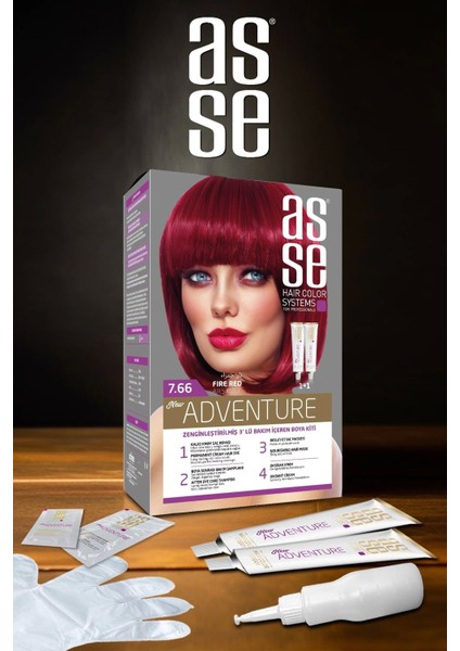 Adventure Set Saç Boyası No:7.66 Ateş Kızılı modelleri