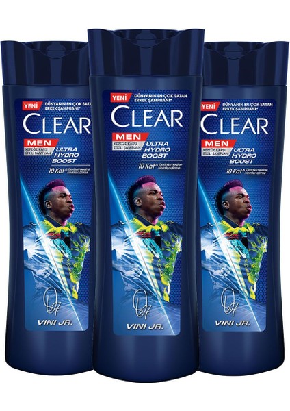 Men Vinícius Júnior Kokusuz Şampuan Seti 3x350 ml Sürdürülebilir Pamuk Karışımı Malzeme modelleri