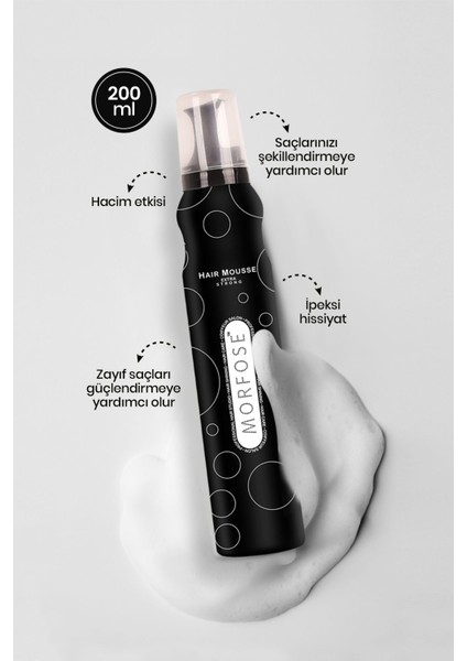 Extra Strong Siyah Saç Köpüğü 200 ml – Tüm Saç Tiplerine Uygun, Hacim ve Güç Kazandıran Özel Formül fırsatları