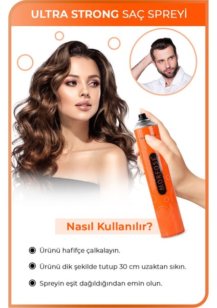 Ultra Strong Saç Spreyi 400 ml 2 Adet - Güçlü Tutuş modelleri