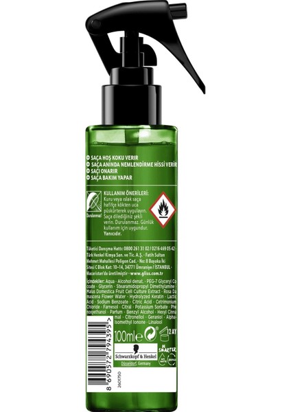 Schwarzkopf Gliss Bio-Tech Saç Bakim Parfümü 100 ml fiyatları