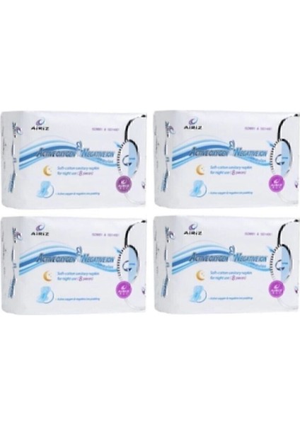 Hijyenik Kadın Pedi 8'li Gece 4’lü Set