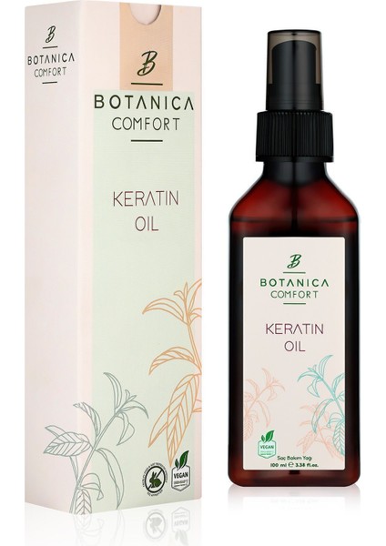 Kokusuz Saç Bakım Yağı 100 ml - Aşırı Yıpranmış Saçlar için Keratin ile Onarıcı ve Yeniden Yapılandırıcı