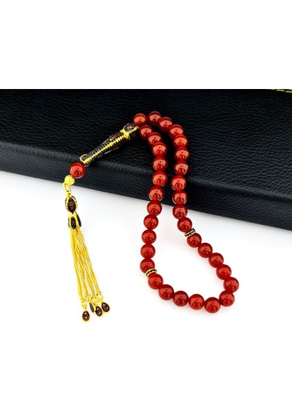 Özel Tasarım Akik Taşı Gümüş Kazaziyeli Model Tesbih fiyatları