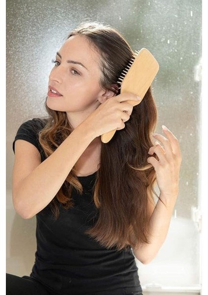 Bambu Uçlu Fırça Ahşap Saç Fırçası Ahşap Tarak modelleri
