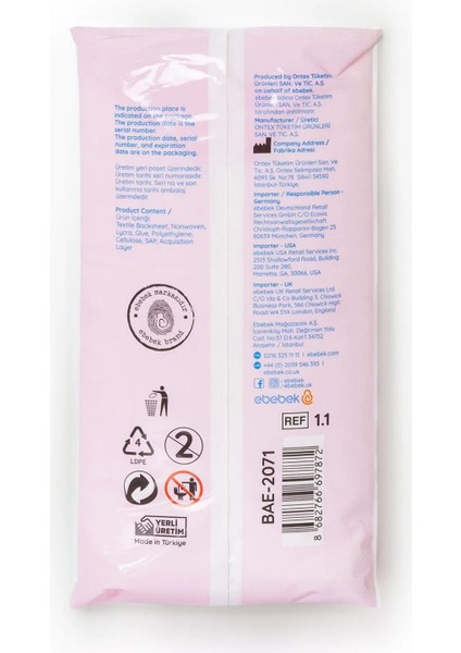 Emici Külot Orta Medium 9 Adet, Lohusa Emici Külot Doğum Sonrası Konforlu Hijyenik ve Sızdırmaz modelleri