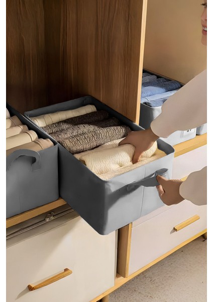 1 Adet Çelik Dolap Içi Düzenleyici 45 x 25 x 20 Raf Düzenleyici Saklama Katlanabilir Kıyafet Organizeri