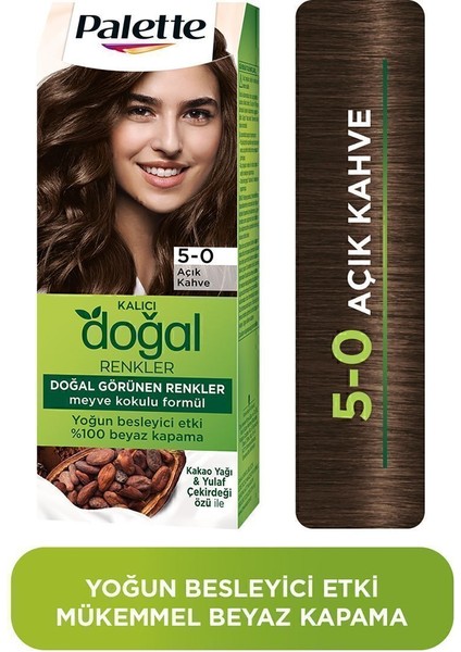 Kalıcı Doğal Renkler 5-0 Açık Kahve