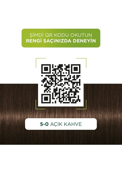 Kalıcı Doğal Renkler 5-0 Açık Kahve modelleri