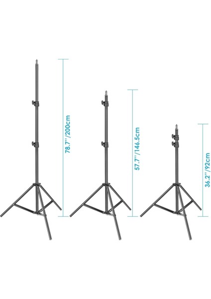 210CM Profesyonel Fotoğraf Makinesi Flash Tripodu- Kamera Tripodu - Projektör Tripodu 1/4'' Vida fiyatları