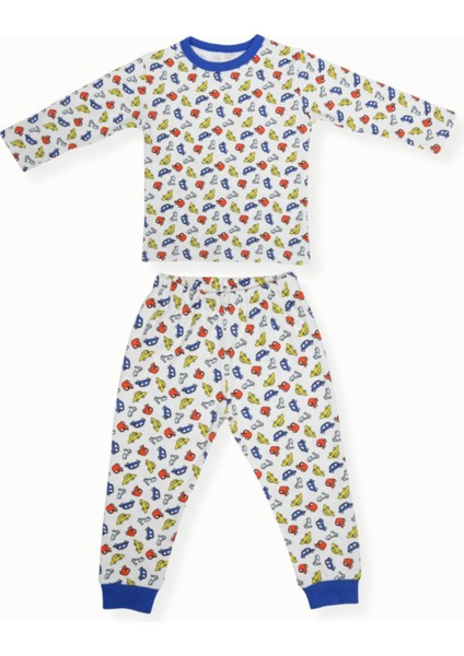 Çocuk Pijama Takımı 1-5 Yaş Arabalar Desen