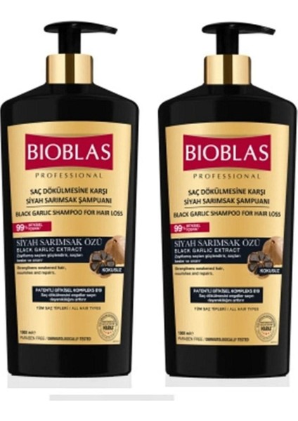 Siyah-Kara Sarımsak Şampuanı 1000 ml 2 Adet