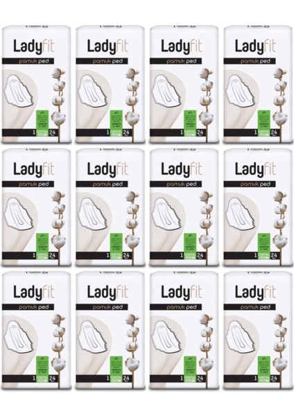 Pamuk Ped Normal 12 Li Set (12 PAKETX24)