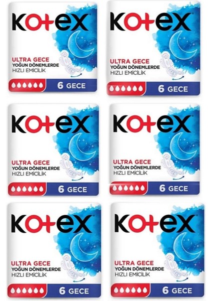 Ultra Ped Gece 6'lı