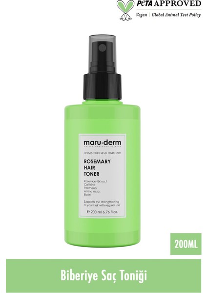 Biberiye Saç Bakım Toniği 200 ml Kokusuz Pamuk Karışımı Sürdürülebilir Malzeme fiyatları