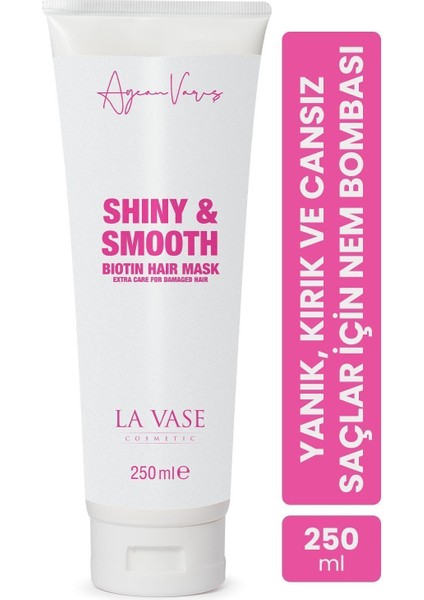 Biotin Saç Maskesi Tüm Saç Tipleri için Kokusuz 250 ml Sürdürülebilir Malzeme