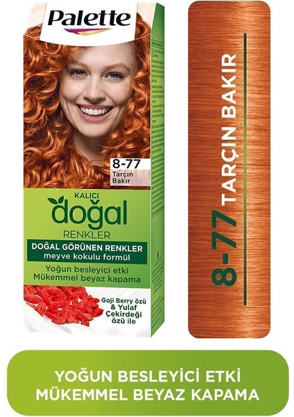 Kalıcı Doğal Renkler Saç Boyası 8-77 Tarçın Bakır
