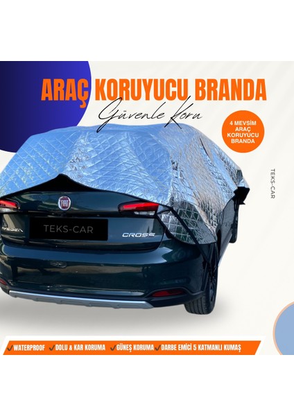 - 5 Katlı Hatchback Uyumlu Dolu-Darbe ve Güneş Koruyucu Araba Brandası