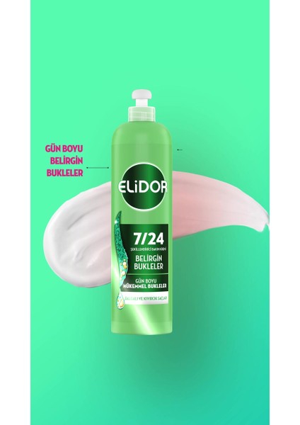 7/24 Şekillendirici Saç Bakım Kremi Belirgin Bukleler Dalgalı ve Kıvırcık Saçlar 240 ml x2 fiyatları