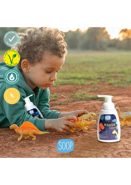 Baby Köpük Sabun Sevimli Dinazor 4'lü Paket