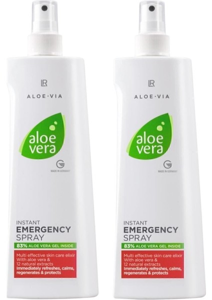 Aloe Vera Acil Durum Yardım Spreyi Canlandırıcı Etki 2 X 400 ml Karma Ciltler İçin