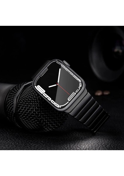 Gentleman Serisi Siyah Apple Watch Metal Kordon fiyatları