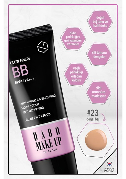Glow Finish BB Spf47 Pa Made In Korea modelleri