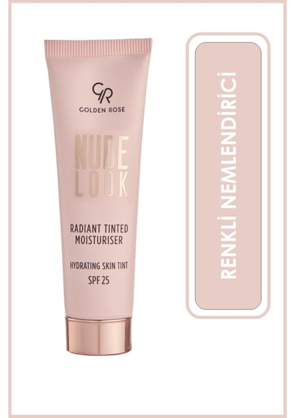 Nude Look Radiant Tinted Moisturiser No: 02 Medium Tint - Renkli Nemlendirici Spf 25 - 8691190967147
